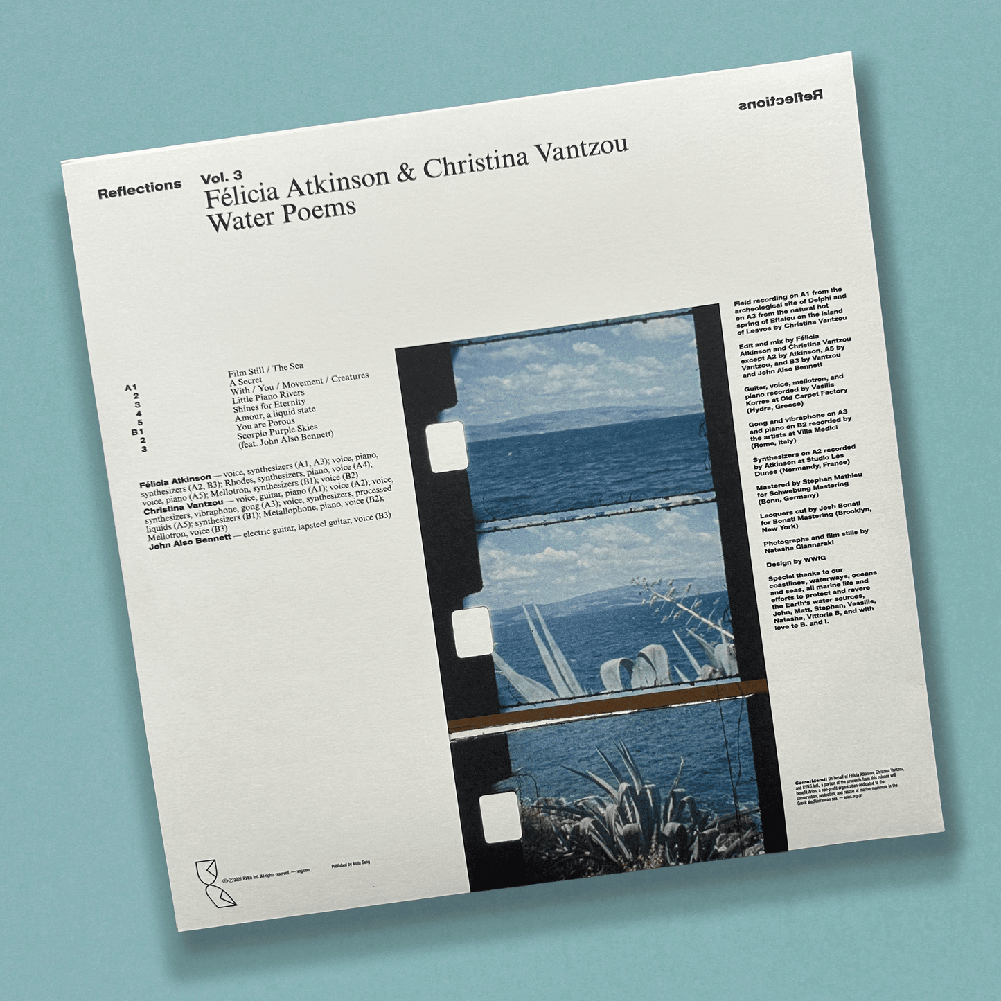Félicia Atkinson & Christina Vantzou - Reflections Vol. 3: Water Poems