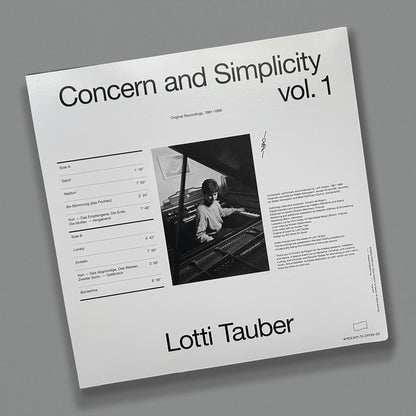 Lotti Tauber - Concern and Simplicity Volume 1: Original Recordings, 1981–1986