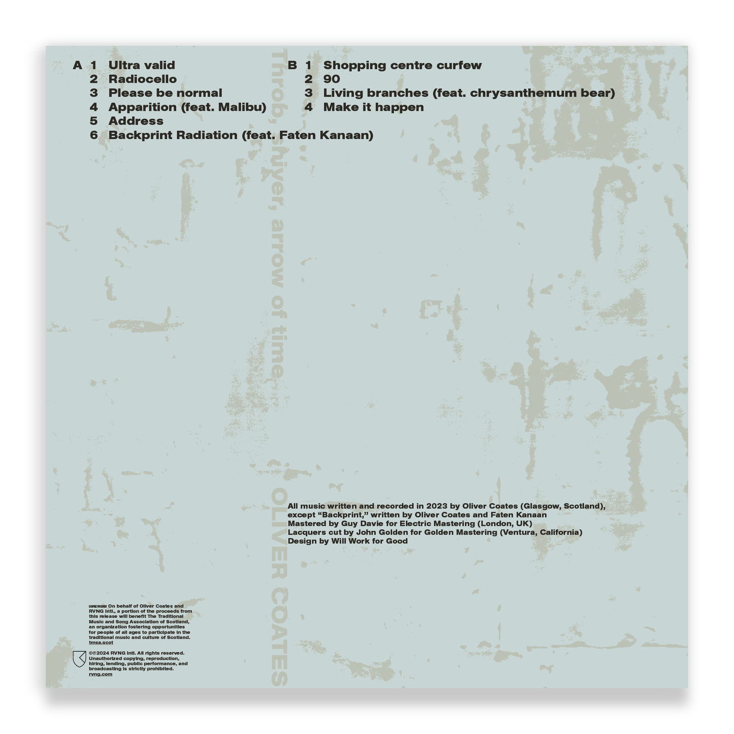 Oliver Coates - Throb, shiver, arrow of time