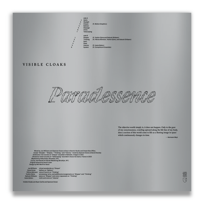 Visible Cloaks - Paradessence