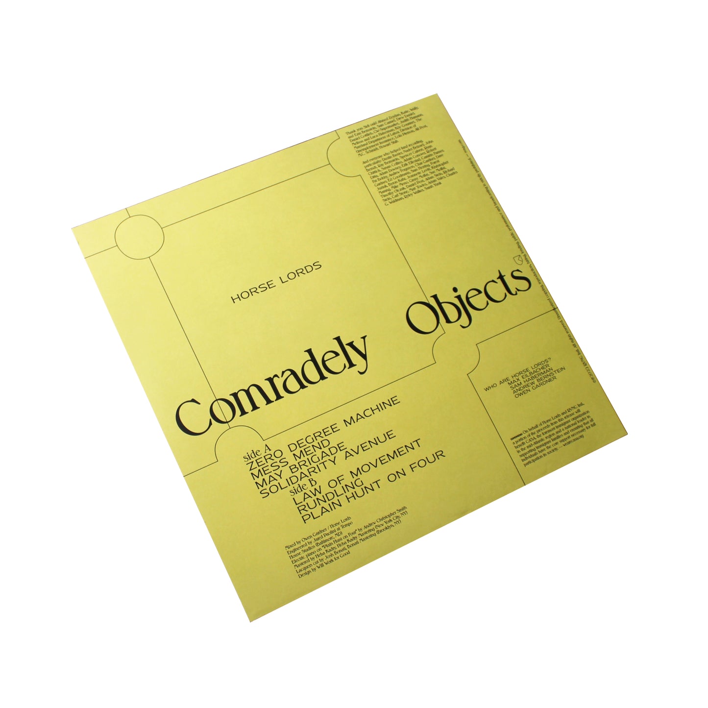 Horse Lords - Comradely Objects