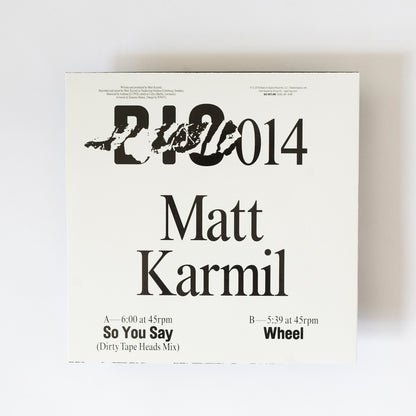 So You Say / Wheel <span>Matt Karmil</span>