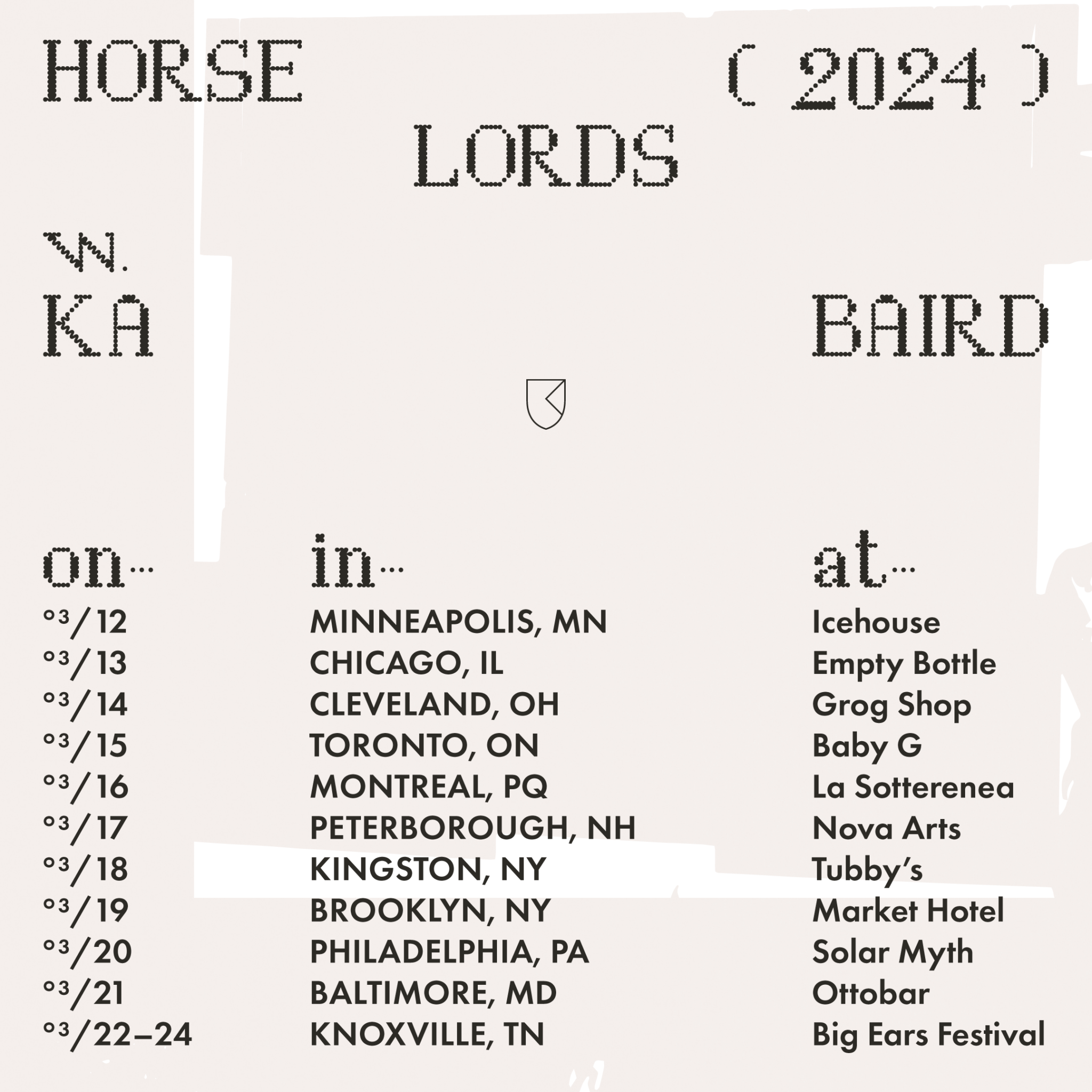 horse lords tour